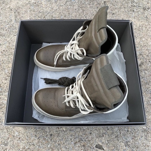 RICK OWEN Geobaskets 7288576109 Khaki - Picture 5 of 11